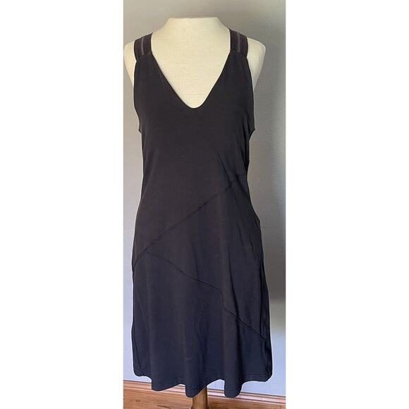 Title Nine Sundress Sz S Shelf Bra Black Racerback Tennis Pickleball Athletic - Picture 1 of 14